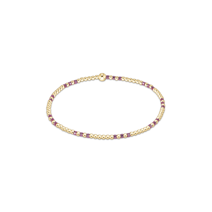 Enewton Hope Joy Pattern 2mm Bead Bracelet - Pink Metallic