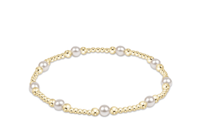 Enewton Classic Purpose Pattern 4mm Bead Bracelet - Pearl Enewton Classic Purpose Pattern 4mm Bead Bracelet - Pearl Bracelet