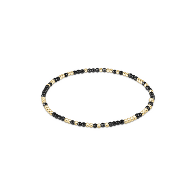 Enewton Hope Unwritten Faceted Hematite 2mm Bead Bracelet