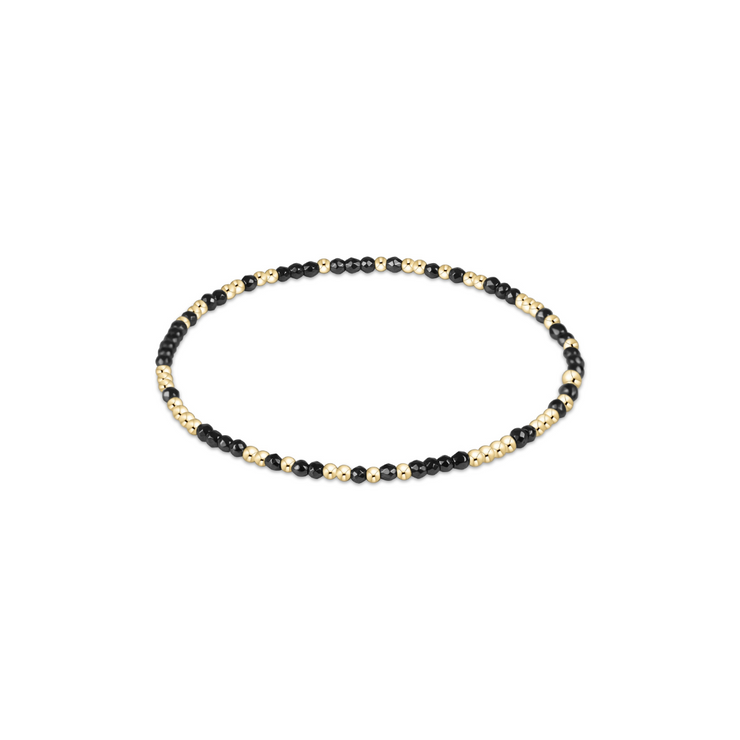 Enewton Hope Unwritten Faceted Hematite 2mm Bead Bracelet