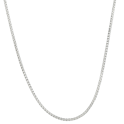 Lola Rounded 2mm Silver Box Chain