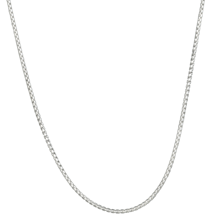 Lola Rounded 2mm Silver Box Chain