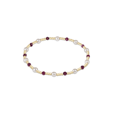 Enewton Extends Pearl Sincerity 4mm Bead Bracelet - Ruby