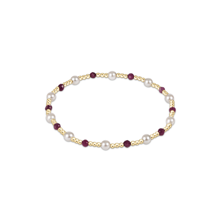 Enewton Extends Pearl Sincerity 4mm Bead Bracelet - Ruby