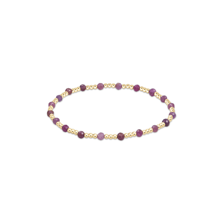 Enewton Extends Gemstone Gold Sincerity 3mm Bead Bracelet - Ruby