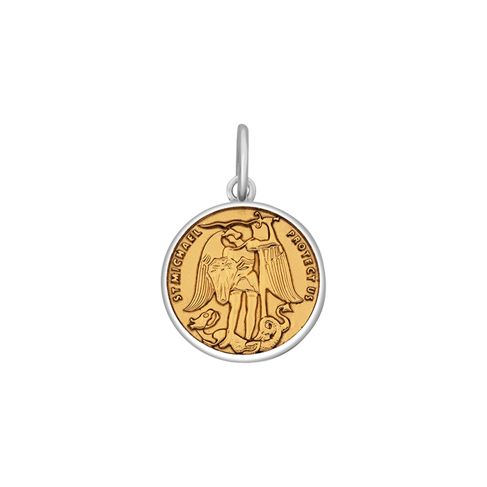 Lola St. Michael Pendant - Gold Center