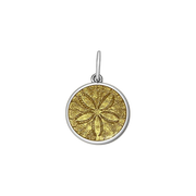 Lola Sand Dollar Pendant - Gold Center