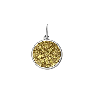 Lola Sand Dollar Pendant - Gold Center