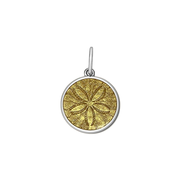 Lola Sand Dollar Pendant - Gold Center