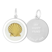 Lola Shell Pendant - Black & Gold