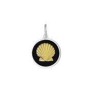 Lola Shell Pendant - Black & Gold