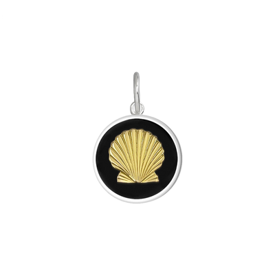 Lola Shell Pendant - Black & Gold