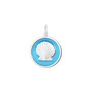 Lola Shell Pendant - Light Blue