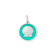 Lola Shell Pendant - Silver Seafoam