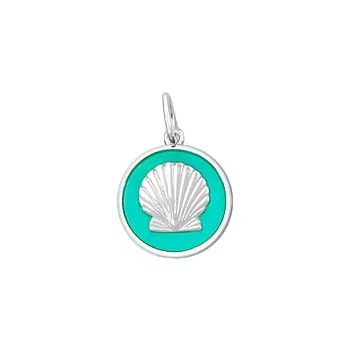 Lola Shell Pendant - Silver Seafoam