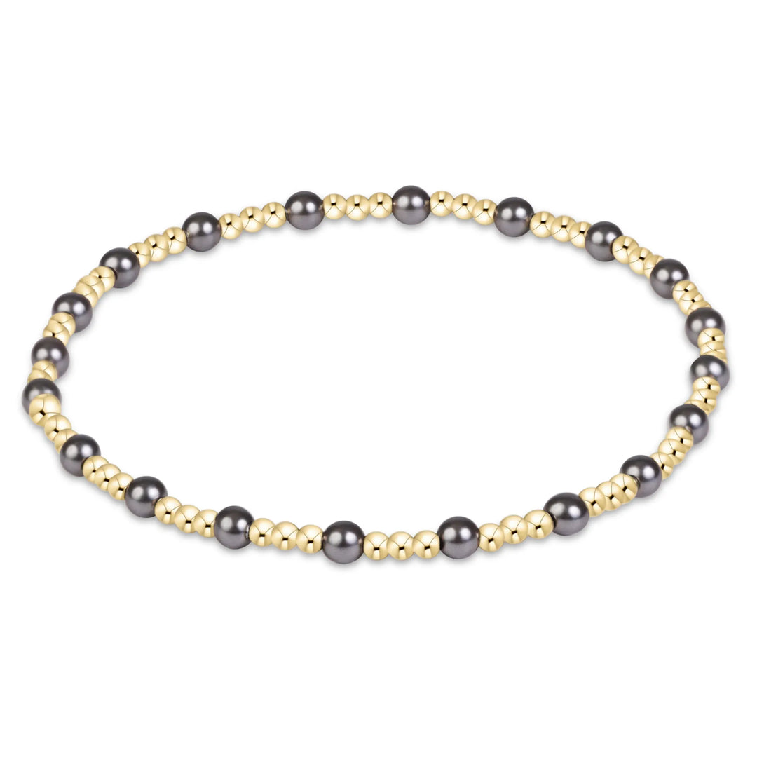 Enewton Sincerity Pearl Dark Grey 3mm Bracelet