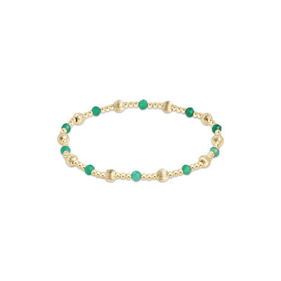 Enewton Dignity Sincerity Pattern 4mm Bead Bracelet - Green Onyx