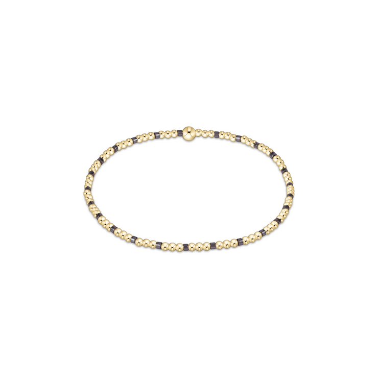 Enewton Hope Sincerity Pattern 2mm Bead Bracelet - Taupe With A Twist