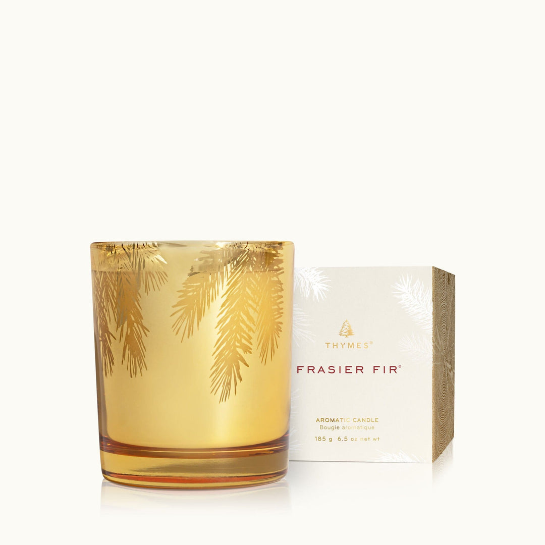 Frasier Fir Gilded Gold Candle Thymes Frasier Fir Gilded Gold Candle | 6.5 oz Candle