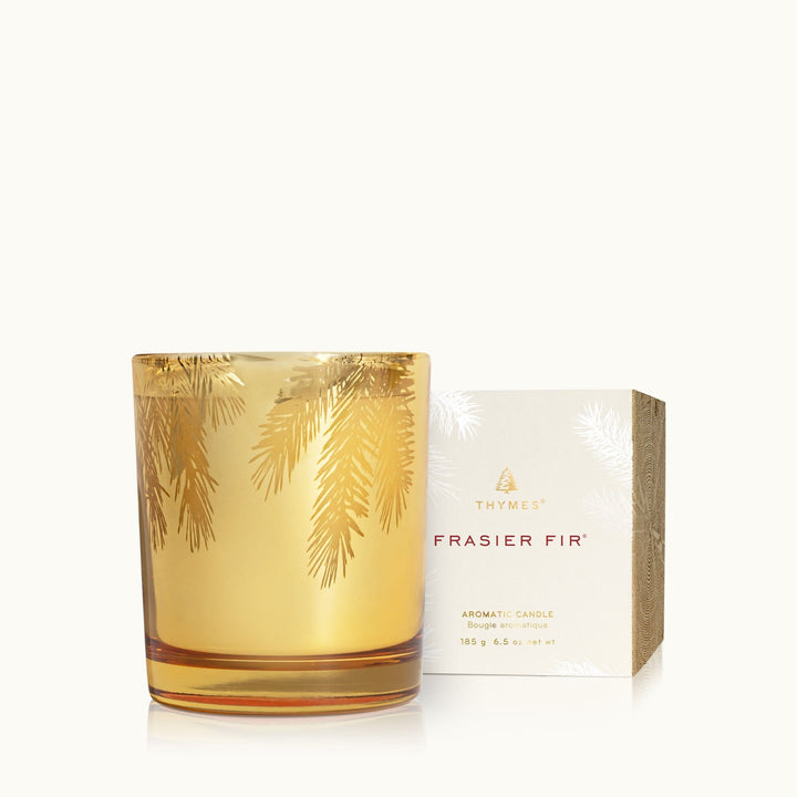Frasier Fir Gilded Gold Candle Thymes Frasier Fir Gilded Gold Candle | 6.5 oz Candle