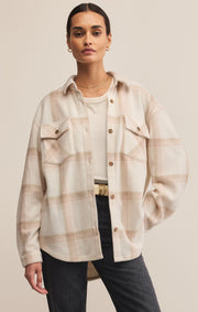 Hiker Two Toned Fleece Jacket in Smokey