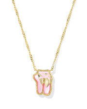 Kendra Scott Ballet Gold Short Pendant Necklace in Blush Mother of Pearl