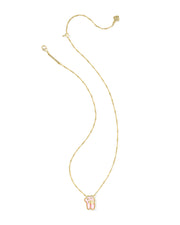 Kendra Scott Ballet Gold Short Pendant Necklace in Blush Mother of Pearl