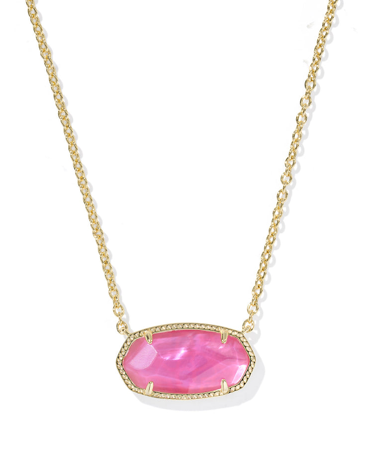 Kendra Scott Elisa Statement Gold Azalea Illusion Short Pendant Necklace