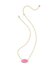 Kendra Scott Elisa Statement Gold Azalea Illusion Short Pendant Necklace
