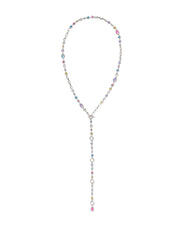 Kendra Scott Mini Elisa and Abbie Silver Strand Necklace in Multi Mix