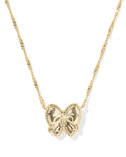 Kendra Scott Haley Gold Bow Ivory Mother of Pearl Pendant Necklace