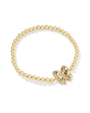 Kendra Scott Haley Gold Bow Ivory Mother of Pearl Stretch Bracelet