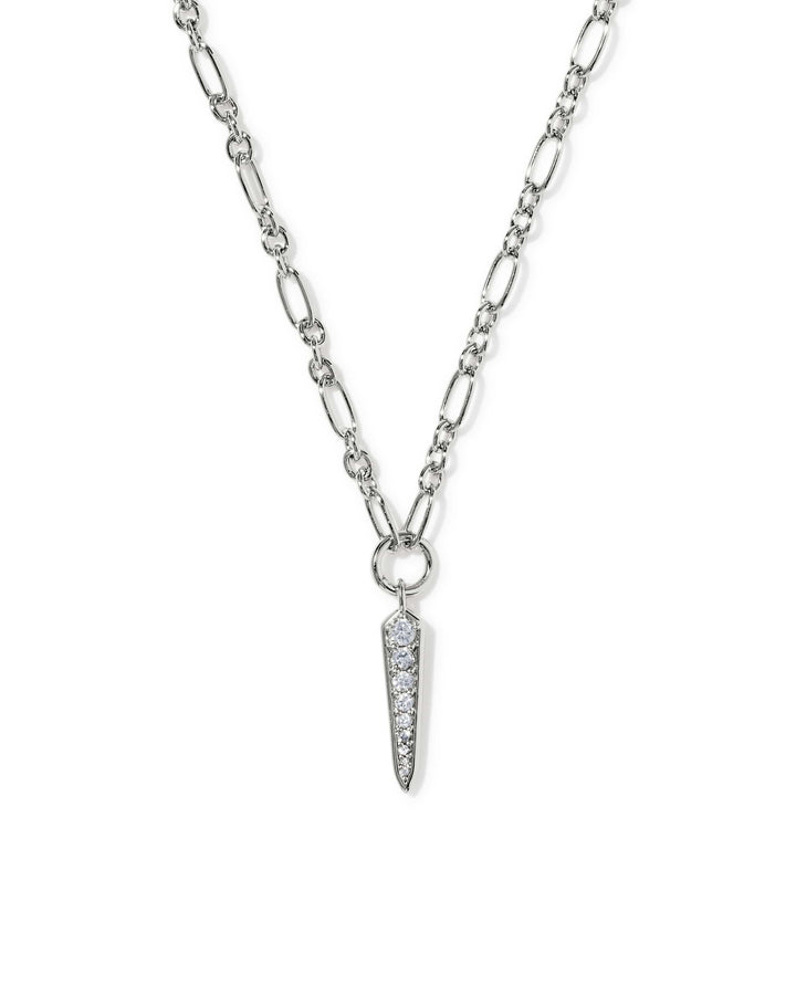 Kendra Scott Fate Silver Short Pendant Necklace Kendra Scott Fate Silver Short Pendant Necklace Necklace