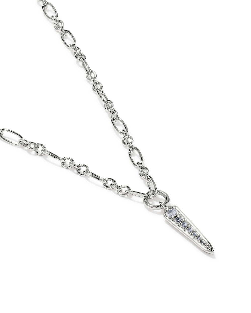 Kendra Scott Fate Silver Short Pendant Necklace Kendra Scott Fate Silver Short Pendant Necklace Necklace