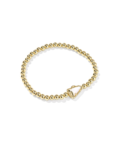 Kendra Scott Cheer White Mother of Pearl Stretch Bracelet