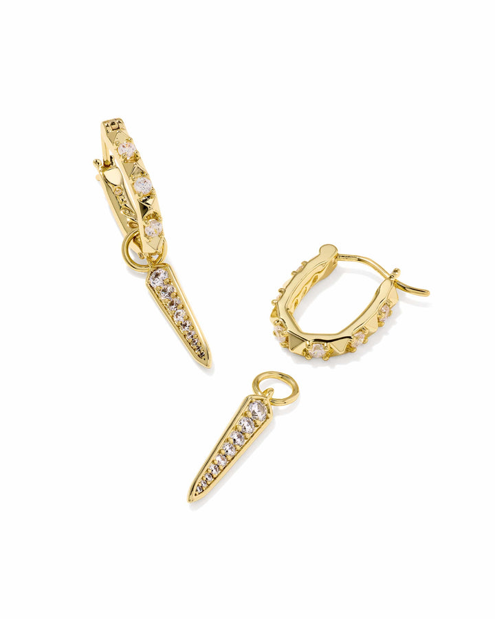 Kendra Scott Fate Gold Charm Huggie Earrings Kendra Scott Fate Gold Charm Huggie Earrings Earrings