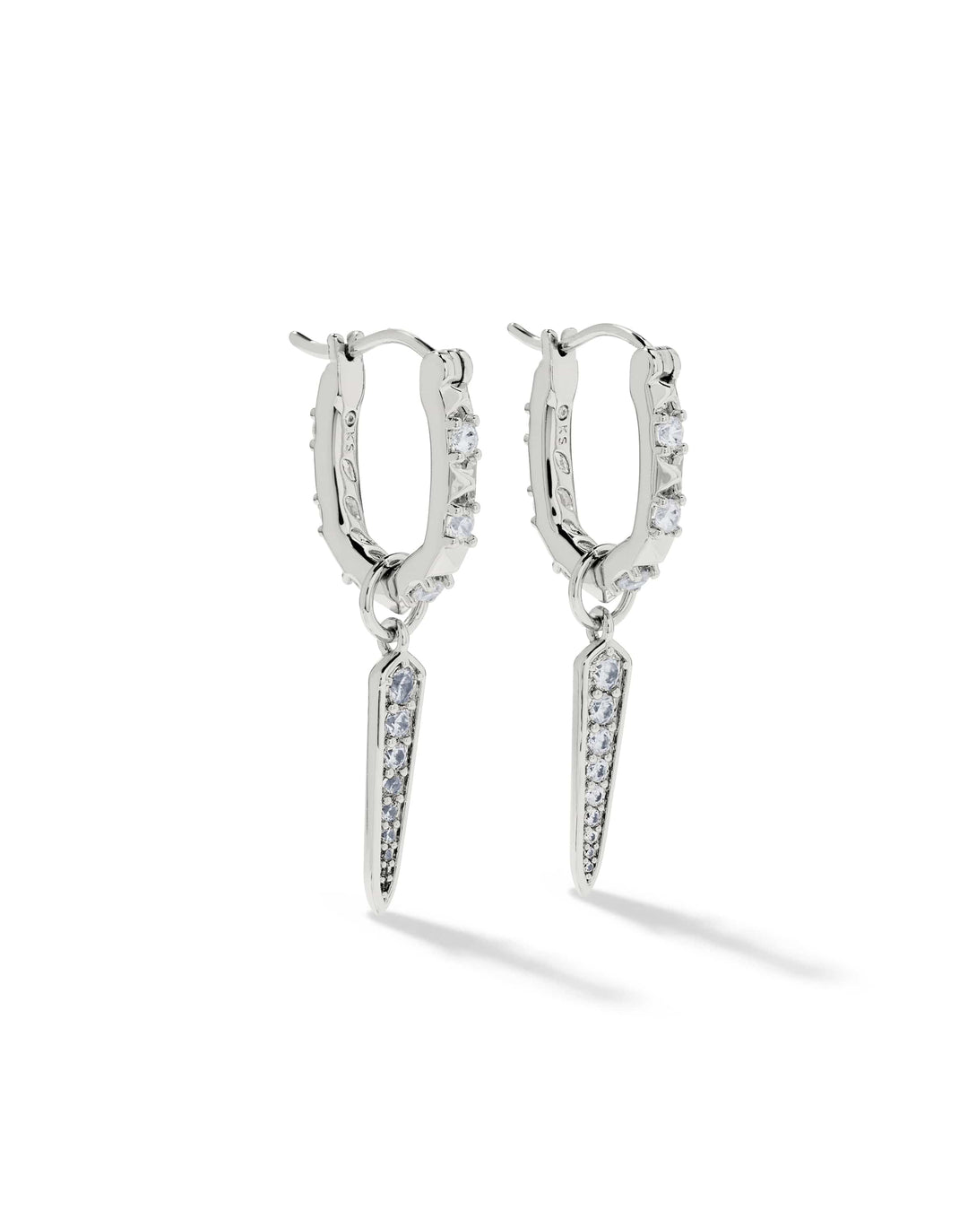 Kendra Scott Fate Silver Charm Huggie Earrings Kendra Scott Fate Silver Charm Huggie Earrings Earrings