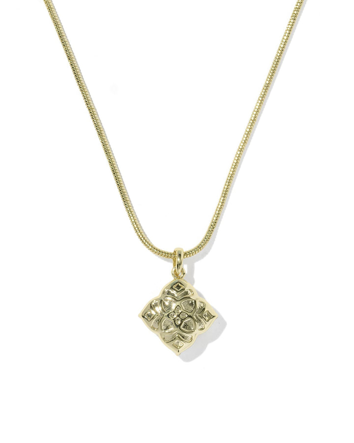 Kendra Scott Dira Pearl Gold Short Pendant Necklace in Freshwater Cultured Pearl Pearl Gold Pendant Necklace | Freshwater Pearl Medallion Necklaces