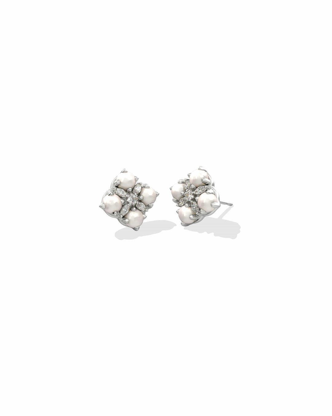 Kendra Scott Dira Pearl Silver Stud Earrings in Freshwater Cultured Pearl Pearl Silver Stud Earrings | Freshwater Pearl Earrings Earrings