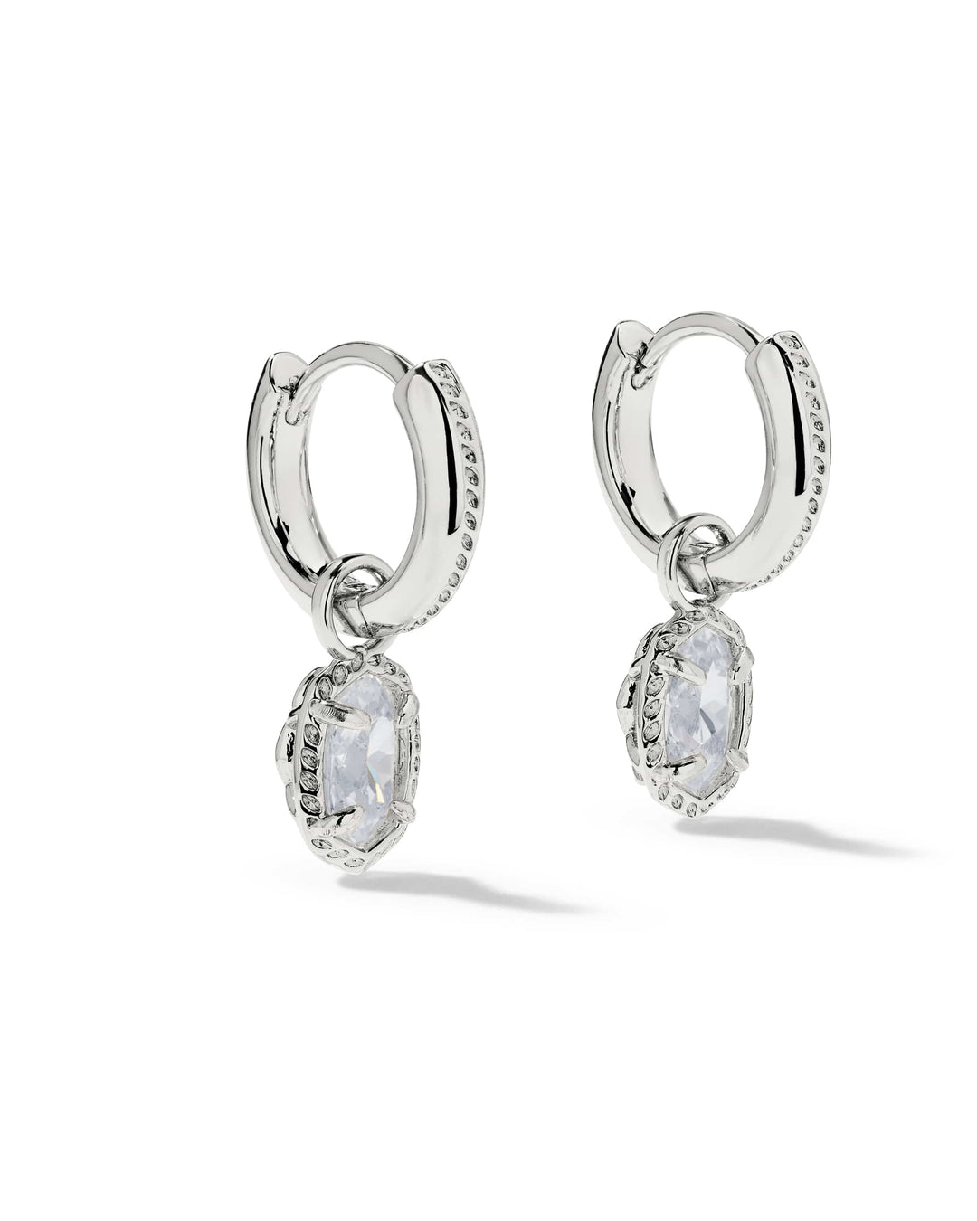 Kendra Scott Mini Ellie Luxe Silver Huggie Earrings