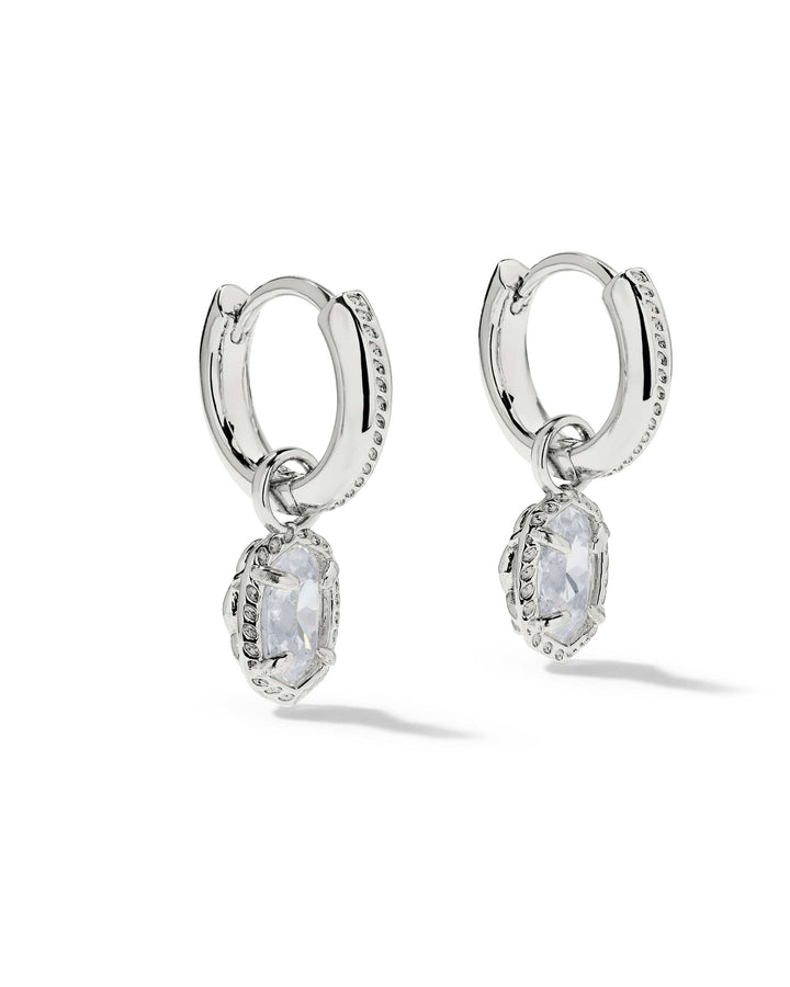 Kendra Scott Mini Ellie Luxe Silver Huggie Earrings