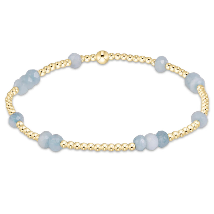 Enewton Hope Unwritten Gemstone 4mm Gold Filled Bracelet - Aquamarine enewton Hope Unwritten Aquamarine Gold-Filled Bracelet Bracelet