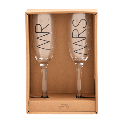 Mr & Mrs Champagne Flute Set