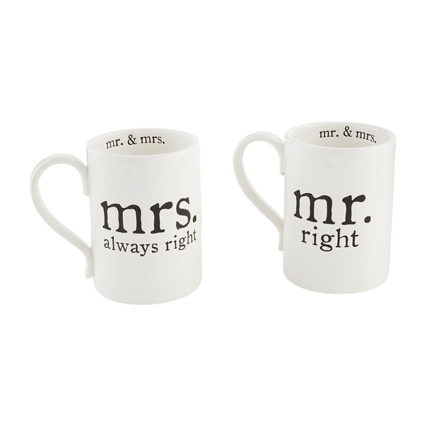 Mr. &amp; Mrs. Boxed Mug Set
