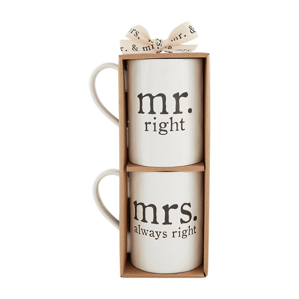 Mr. &amp; Mrs. Boxed Mug Set