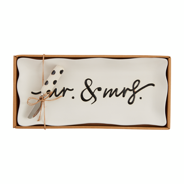 Mr. & Mrs. Hostess Tray Set