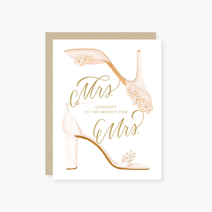 Mrs & Mrs Wedding Card