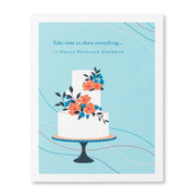 Take the Time to Share Everything Wedding Card