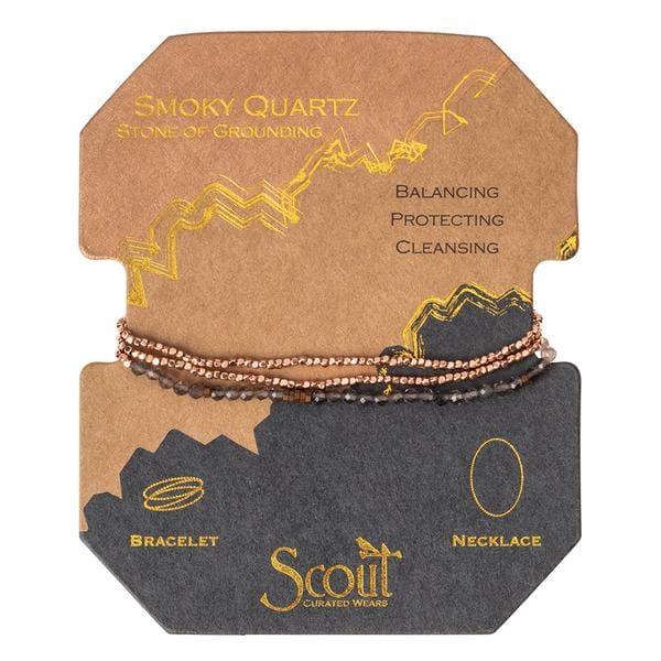 Scout Curated Wears Delicate Stone Wrap- Smoky Quartz Scout Curated Wears Delicate Stone Wrap- Smoky Quartz Bracelet