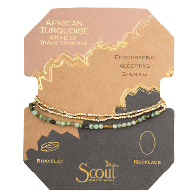 Scout Curated Wears Delicate Stone Wrap- African Turquoise